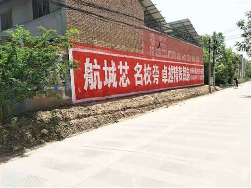洛阳农村墙上刷广告映射农民风貌