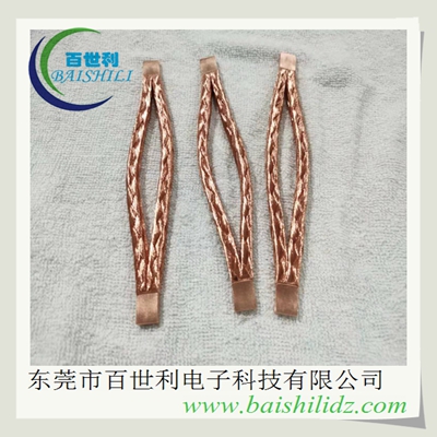 铜绞线软连接，多股铜绞线熔压端子一体化软连接